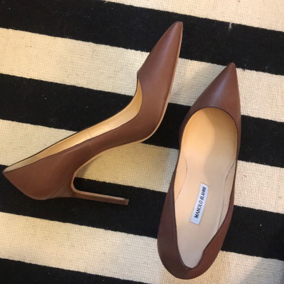 Brown Manolo Blahnik Heels - Picture 2 of 4